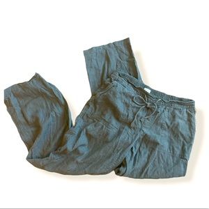 Susina Rayon Linen Drawstring Pants Small
